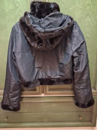 Cazadora de piel reversible