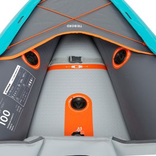 Canoa Kayak Hinchable Tribord 100+ Azul 2/3 Plazas