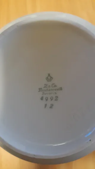 Servizio Tè Porcellana Bavaria Argento