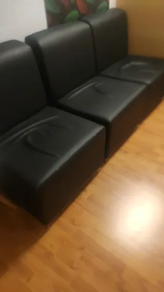 URGE Sillón individual polipiel negro