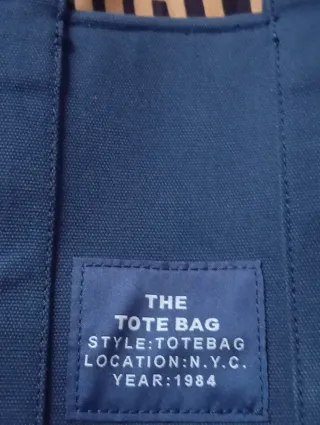 Bolso Tote Bag Azul Estilo Vaquero