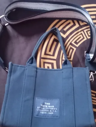 Bolso Tote Bag Azul Estilo Vaquero
