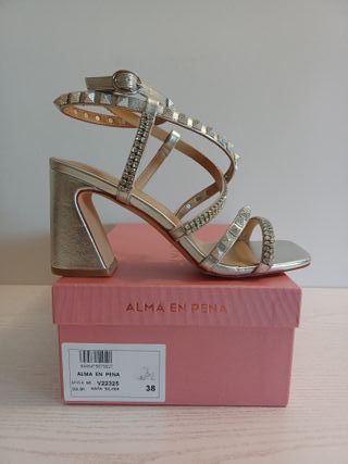 Sandalias Alma en Pena Talla 38 Plata