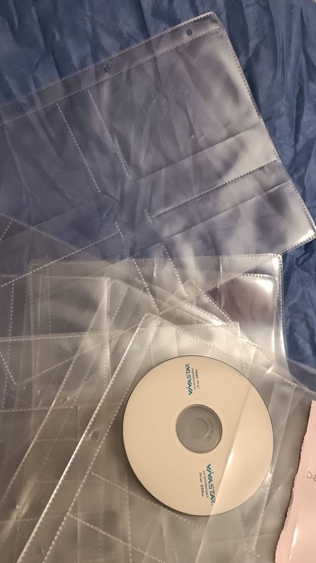 Lote 10 Hojas para clasificar CDs