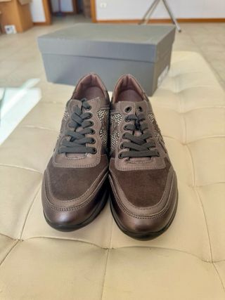 Nero Giardini Sneakers Donna Marrone Argento