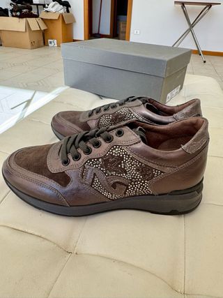 Nero Giardini Sneakers Donna Marrone Argento