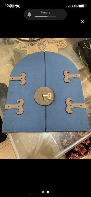 Espejo de viaje organizador azul