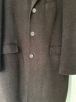 Abrigo marrón chocolate hombre