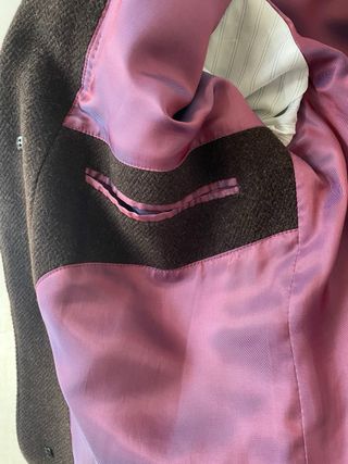 Abrigo marrón chocolate hombre