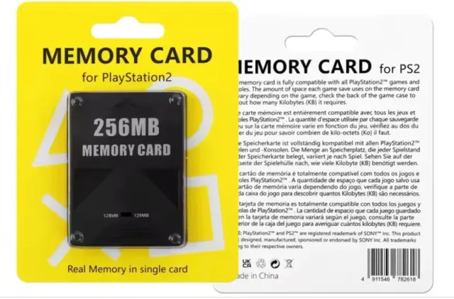 Pack Mandos PS2/PS1 Inalámbricos + Memory Card