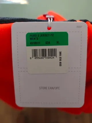 Maillot Castelli Puro 3 Naranja Talla XL