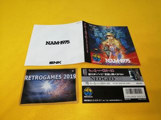 SNK NEO GEO NAM 1975 NEOGEO CD SPINE CARD