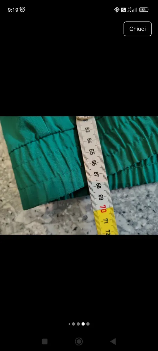 Giubbotto impermeabile Slam verde/blu