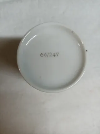 Bicchiere porcellana bianco decoro oro