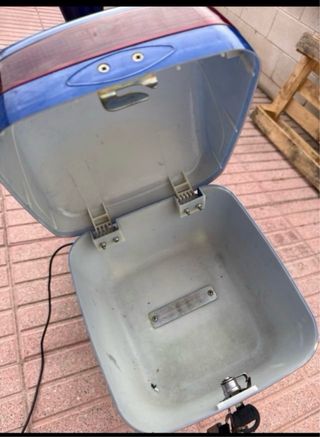 Patinete Eléctrico Azul con Maletero