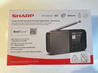 Radio Digital Portátil Sharp DR-P520 Gris