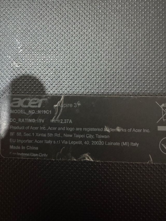 Portátil Acer Aspire 3 Nero