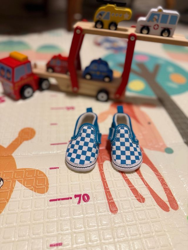 Patucos Vans Talla 20 Checkerboard