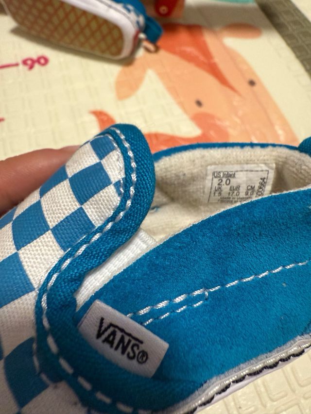Patucos Vans Talla 20 Checkerboard