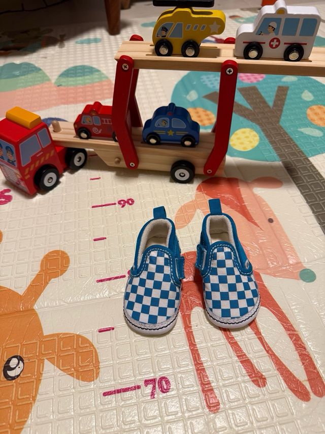 Patucos Vans Talla 20 Checkerboard