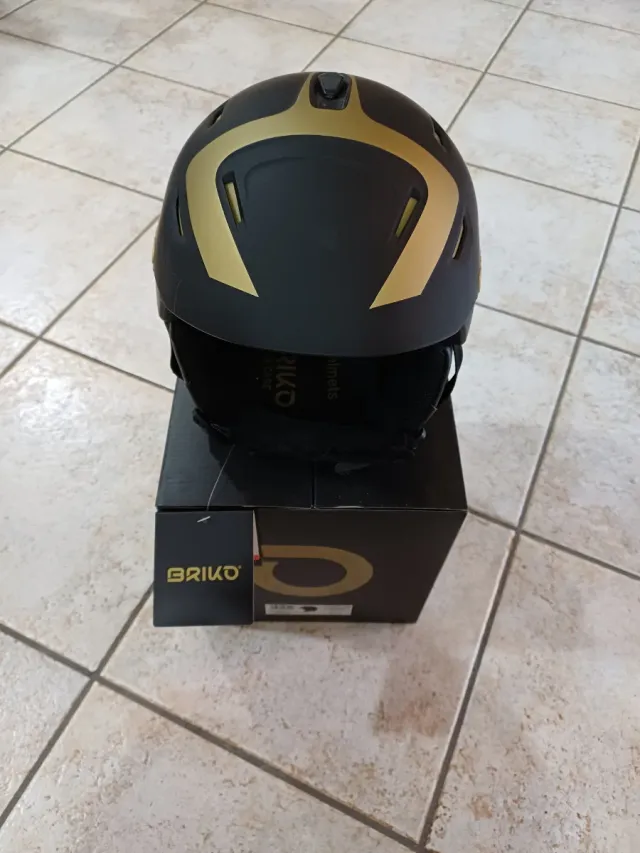 Casco sci Briko nero/oro taglia 53-55 cm