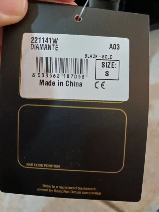 Casco sci Briko nero/oro taglia 53-55 cm