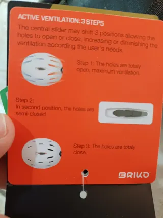 Casco sci Briko nero/oro taglia 53-55 cm