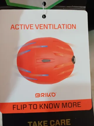 Casco sci Briko nero/oro taglia 53-55 cm