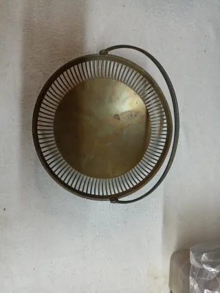 Portafrutta vintage ottone diametro cm 23