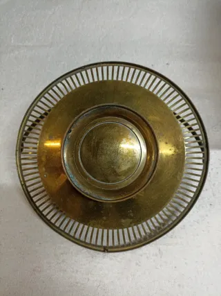 Portafrutta vintage ottone diametro cm 23