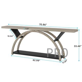 Tavolo consolle a due livelli