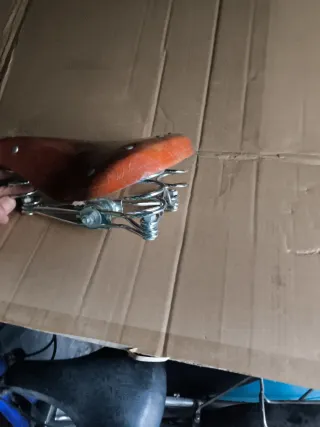 Sillín Bicicleta Cuero Vintage