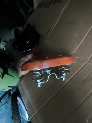 Sillín Bicicleta Cuero Vintage