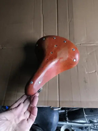 Sillín Bicicleta Cuero Vintage