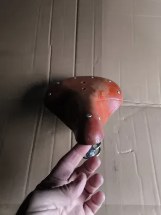 Sillín Bicicleta Cuero Vintage