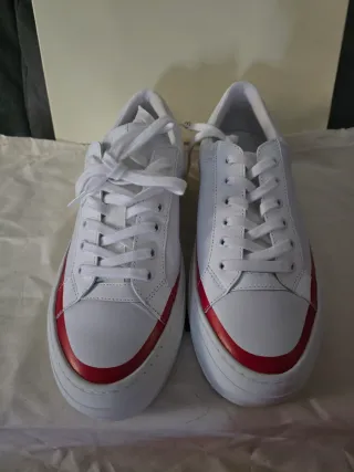 Zapatillas GCDS Mujer Blancas y Rojas