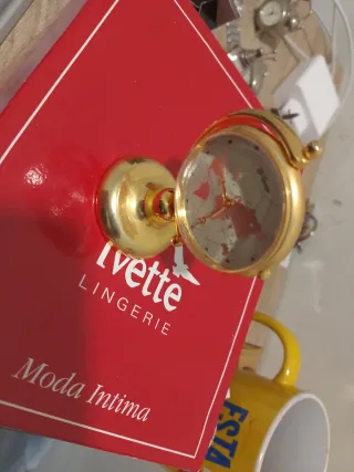 Mini Reloj El Temps Dorado