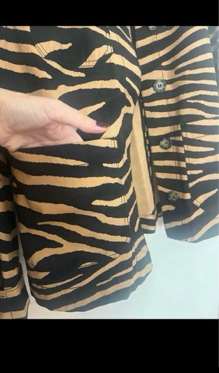 Chaqueta oversize Estampado Animal print