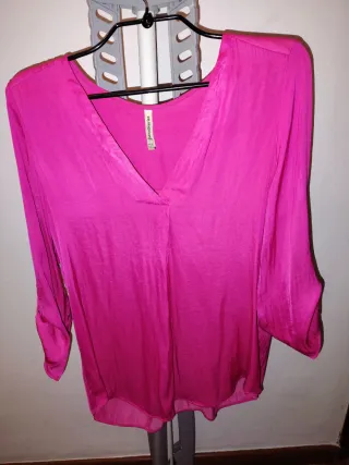 Blusa Stradivarius Rosa Talla M