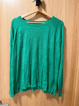 Jersey fino verde primavera