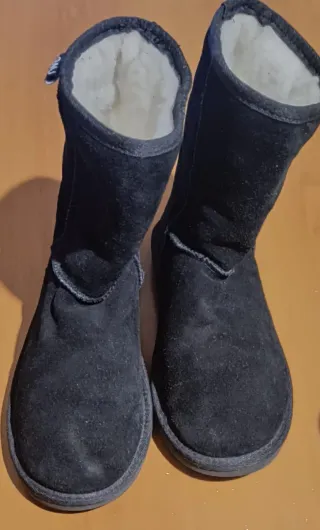 Stivali Emu Camoscio e Lana Neri