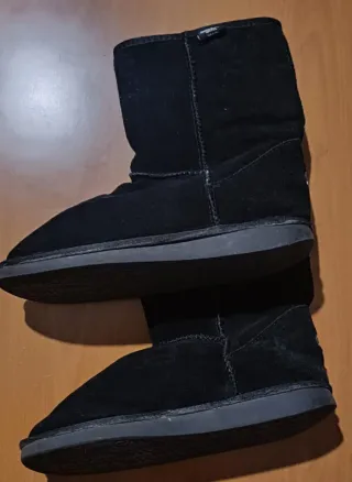 Stivali Emu Camoscio e Lana Neri