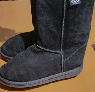 Stivali Emu Camoscio e Lana Neri