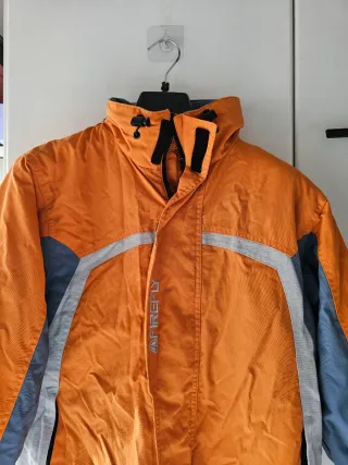 Completo sci arancione e grigio