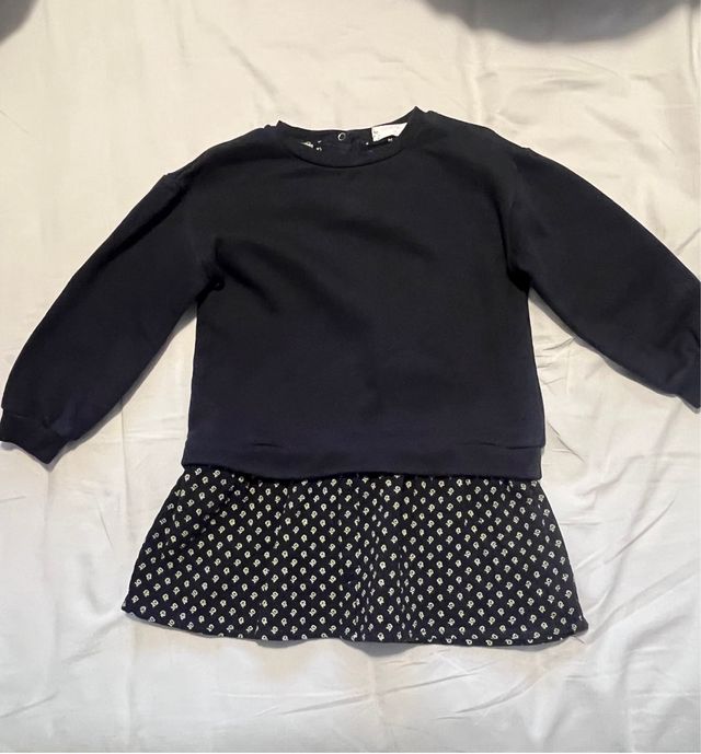 Vestido niña manga larga 98cm