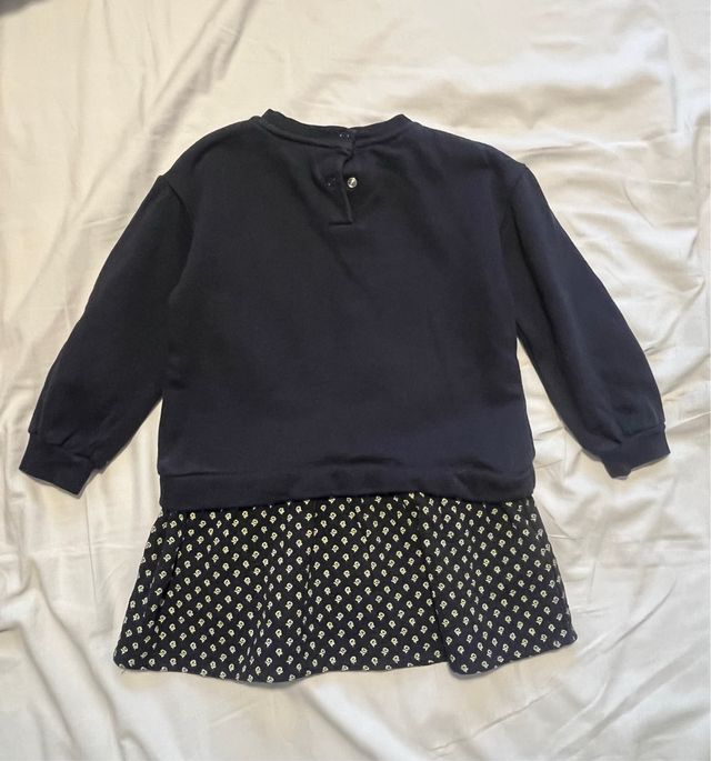 Vestido niña manga larga 98cm