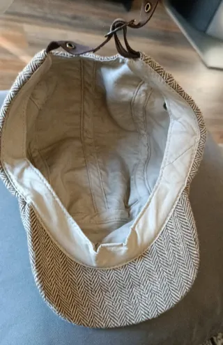 Cappello fantasia herringbone