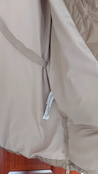 Plumífero Zara Beige con Capucha