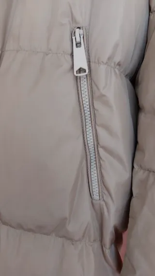 Plumífero Zara Beige con Capucha