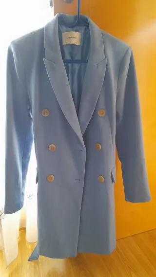 Blazer Stradivarius Azul Talla s